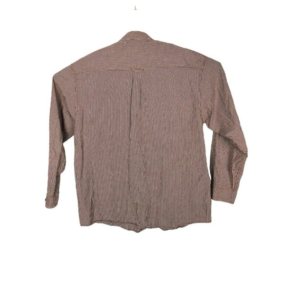 Columbia Shirt Mens XL Button Down Top Long Sleeve Red Beige Tan Plaid Extra But - Picture 8 of 9